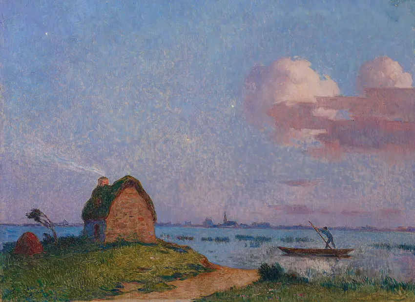 Crépuscule en Brière by Ferdinand du Puigaudeau